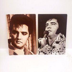 Classico Postcard Lot Elvis on Tour Speedway Sepia Photo Unposted Made in USA x2